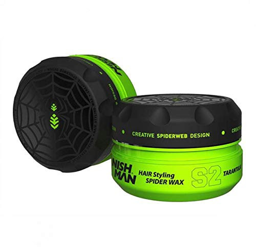 NISHMAN Aqua Spider Wax S2 – Tarantula 150g – Profumo di Lavanda – Tenuta Forte e Finitura Lucida Cera per Capelli da Uomo, Styling Flessibile per Tutti i Tipi di Capelli