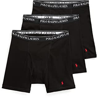 Polo Ralph Lauren Underwear Men's Classic Fit Knit Boxers 3 Pack, Polo Black, XXL