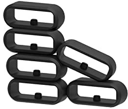 6 Retenedor Correa Reloj de silicona 22 mm,Anillos para Correa Reloj,Hebilla correa compatible con Garmin Forerunner 220 235 35 745 620 630 735XT,Approach S20 S60 S10/Garmin Instinct 2 Vivoactive 4