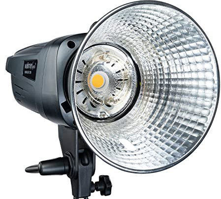 Flash de Estudio Walimex pro Emerger 200 - Potente Flash de Estudio con Receptor de 2,4 GHz, 200 WS, Recarga rápida, luz de Modelado LED, 16 Canales y 4 Grupos, Compacto y portátil