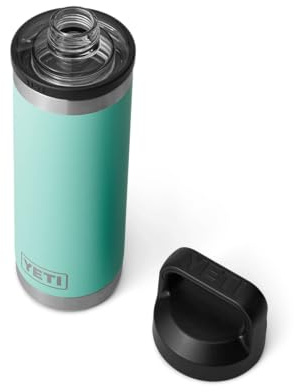 YETI Rambler Bottle Chug, Vacuum Insulated Stainless Steel Bottle with Chug Cap, Seafoam, 18 oz (532 ml)