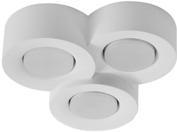 Lindby Ceiling Light Levia dimmable in White Made of Plaster/Clay for e.g. Living Room & Dining (3 Light Sources, GX53) from Ceiling lamp