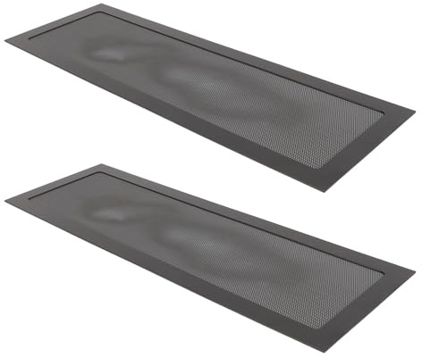 Xiuganpo PC-Fläkt Dammfilter Finmaskigt Magnetisk Ram för PC-kylare Fläkt Förhindrar överhettning och Förlänger Fläktens Livslängd, för Stationär Dator Fläktventiler 120x360 Mm PVC 2st (Svart)