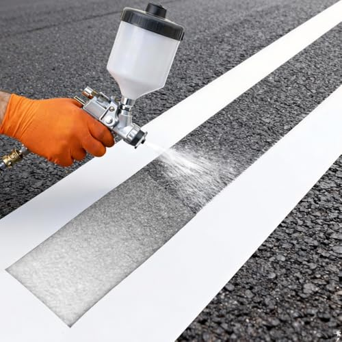 GSCRE Pochoir Marquage de Lignes Silicone, Pochoir Parking | Pochoir Parking Réutilisable, Pochoir de Peinture pour Béton et Asphalte, Enroulable et Facile à Nettoyer