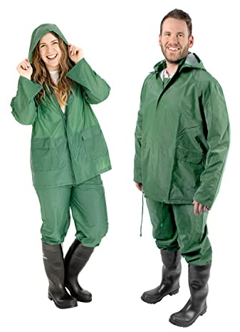 Stansport 3-Piece Deluxe Vinyl Rainsuit - XL
