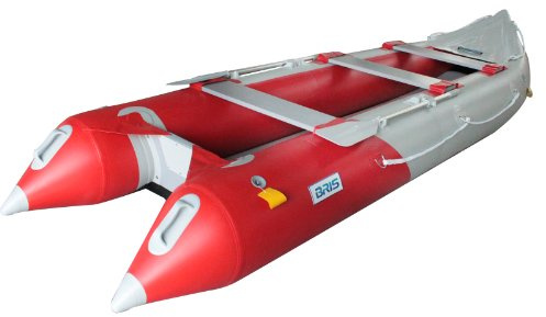 BRIS 14.1 FT Inflatable Kayak Fishing Tender Inflatable Poonton Boat with Air Floor