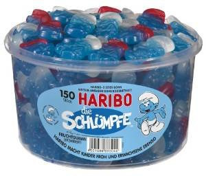 Haribo Schlümpfe, Dose, 150 Stück, 1035g