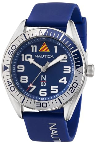 Nautica Reloj para Hombre NAPFWF201, Plata, Correa