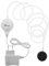 VIALIA Aquarium Luftpumpe 18 L/h, 33dB leise, rund, Mini Sauerstoffpumpe mit Luftschlauch und Sprudelstein, Aquarium Zubehör, für Nano Aquarien bis zu 40L