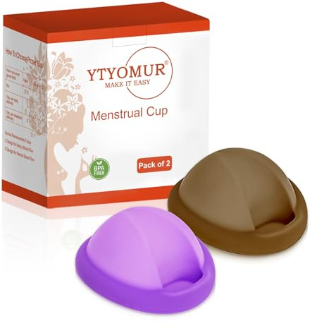 Disque menstruel avec stérilisateur - Stérilisateur vapeur pour coupe menstruelle, disque menstruel réutilisable, kit de coupe menstruelle (Grand + Petit)
