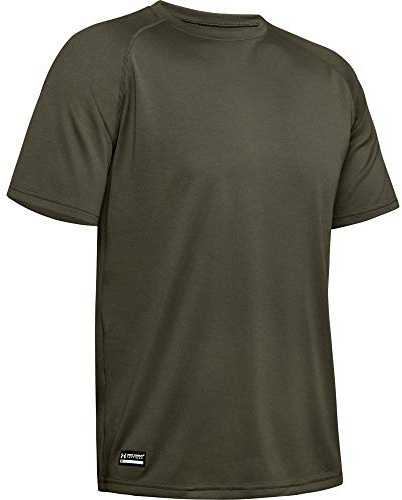 Under Armour Men's Tactical Tech T-Shirt , Marine Od Green (390)/Clear, Small