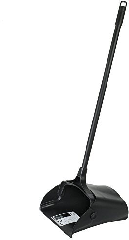 Rubbermaid Commercial Products Executive Series Lobby Pro Upright Dust Pan, Long-Handle, Black, for Professional/Janitorial Cleaners and Debris Collection from Indoor Floors/Hardwoods