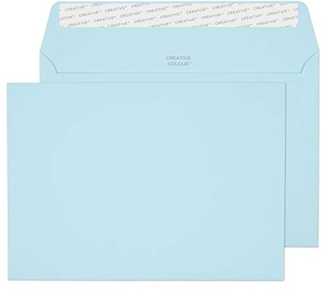 Blake Creative Colour - Coloured Blue C5 Envelopes (162 x 229 mm) - Pack of 25 - FSC Certified - 120GSM - Peel and Seal Blue Envelope - Invitation Envelopes/Card Making Supplies (45318)