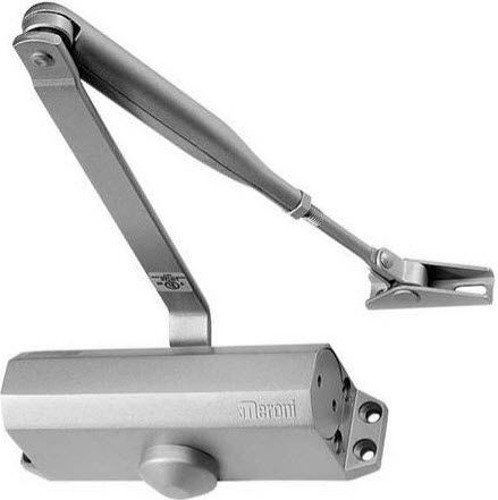 Chiudiporta Aereo 'Dc110' Forza Variabile En 2-3-4, Peso Porta En2 - Kg 25 ÷ 45, Peso Porta En3 - Kg 45 ÷ 60, Peso Porta En4 - Kg 60 ÷ 80, Braccio Con Fermo. Dimensione 177X42Xh64