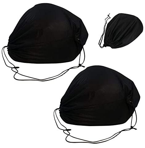 DBAILY Sac pour Casque,2pcs Sac De Rangement pour Casque avec Cordon De Serrage General Sac à Dos Moto Housse De Casque pour Casque De Rangement Casques De Vélo Casques De Ski (Noir,44 x 48 Cm)