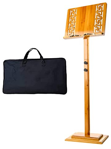 RIFWOVE Robust Orchesterpult, Leicht Tragbar Musik Ständer, Notenständer Notenpult Hölzerner, Exquisite Verarbeitung, Geeignet for Verschiedene Szenen Wie Klassenzimmer Und Konzerte