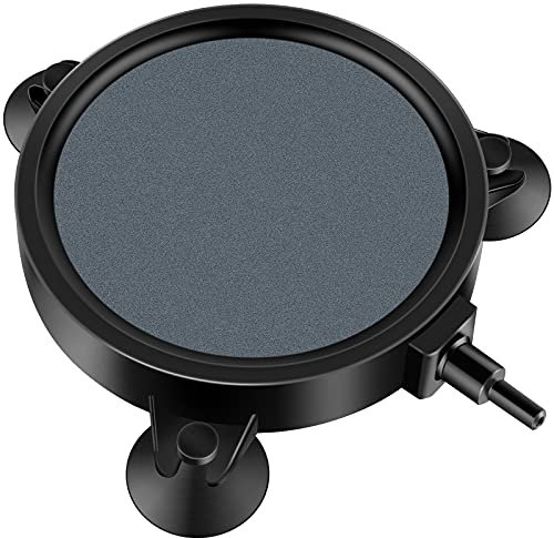 Pawfly Aquarium 10 cm Luftstein Scheiben-Blase Diffusor‌ Blasenfreigabe-Werkzeug für Luftpumpen Eimer Fischbecken Teiche DWC Reservoirs