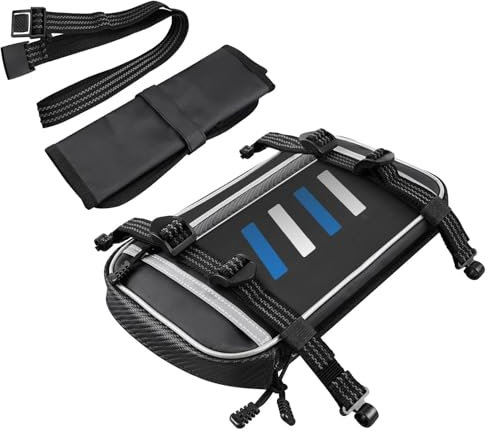 Motorradtasche Für Beta 390 Für Suzuki Für Duke Universal Motorrad Kotflügel Vorne Tasche Kotflügel Taschen Werkzeuge Lagerung Dirt Bike Zubehör Motorradhelmtasche Aufbewahrungstaschen(Blue)