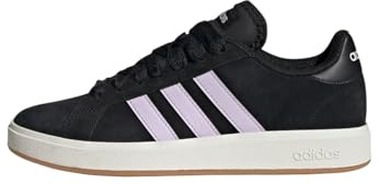 adidas Mujer Grand Court Base 00S Shoes, Core Black/Ice Lavender/Off White, 38 2/3 EU