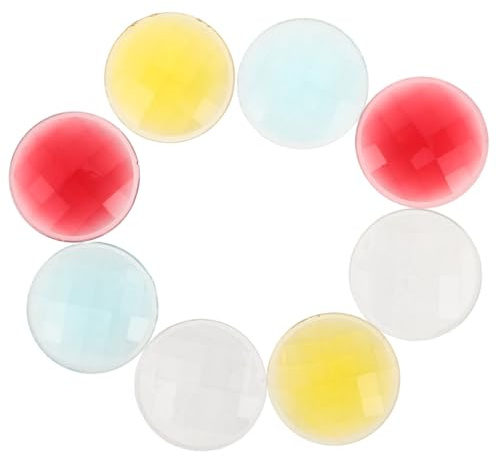 HEMOTON 8 lentes de prisma de repuesto para caleidoscopios DIY accesorios de fotografía para manualidades y reparación de lentes de fotografía de paisajes con lente transparente y efectos de color
