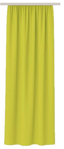 Bestlivings Vorhang Blickdicht Aber Lichtdurchlässig (140x245cm / 1 Stück) Gardine Uni (Grün) mit Kräuselband/Universalband, Dekoschal für Fenster, Balkon - Dekorativer Gardinenschal