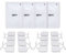 iStim TENS Electrode Pads 5x5cm - 16 Self-Adhesive Reusable Pads for TENS/EMS Machines, Universal 2mm Connector, Latex-Free with Japanese Gel for Pain Relief, Muscle Stimulation, and Massage