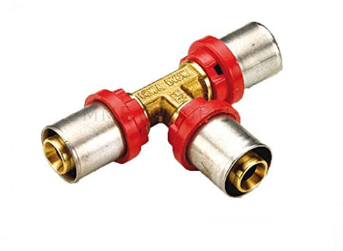 Raccordo A Pressare A T Da 20 X 16 X 16 Per Multistrato Tiemme