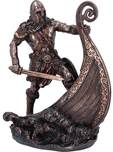 Nemesis Now Figura de Halvor Vikingo, Bronce, Talla única