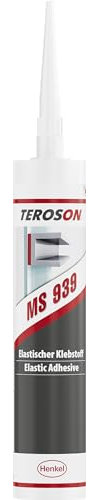 TEROSON MS 939, starker Einkomponenten-Montagekleber für Metall und Kunststoffe, Karosseriedichtmasse zum elastischen Dichten, elastischer Karosseriekleber mit hoher Anfangsfestigkeit, 1x290ml
