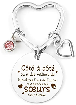 Cadeau Soeur,Cadeau Soeur Noel,Porte Clef Soeur,Cadeau Pour Soeur,Cadeau Pour Ma Soeur,Cadeau Soeur Anniversaire,Cadeau Grande Soeur,Cadeaux Soeur,Cadeau Soeur Moins De 10 Euros,Cadeau Belle Soeur