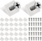 40 PCS Équerre De Fixation, Witbicg Equerre Blanche Renfort Tiroir Cale Pour Meuble Cales De Réparation De Fond De Tiroir Affaissé 90 Degrés Avec Vis - Fix Saggy Dresser Tiroir, Blanc