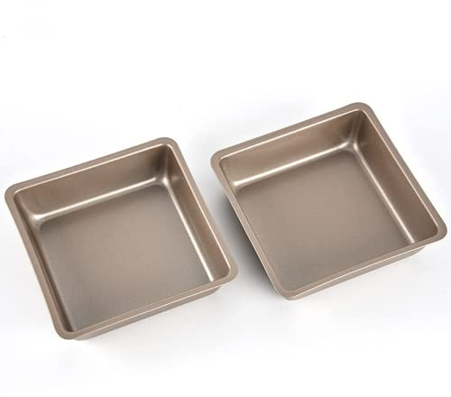 2 pièces 4 pouces moules à gâteaux antiadhésif bricolage carré moule à pâtisserie cuisine approvisionnement