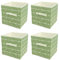 JF HOME BLISS 4 Pcs Cube Storage Box Collapsible Organizer Bin 27x27x28cm Cubes Fabric Storage Bins with Handles Open-Top Toys Box for Closet Shelves Drawer Bedroom Green Striped