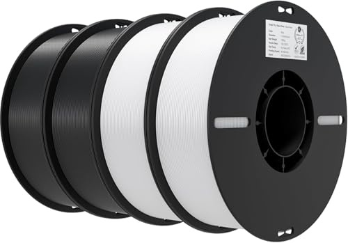 Creality Filamento PLA 1.75mm 4KG, Filamento para Impresora 3D Precisión Dimensional +/- 0.02mm, Carrete Filamento 3D, para Mayoría Impresoras 3D