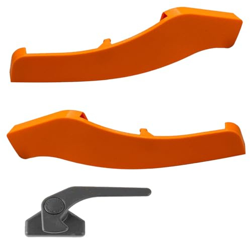 2 Pieces Window Security Lock Set - Non-Drill Window Latch Replacement for RV and Camper Van - Easy Installation Car Accessories (Orange)