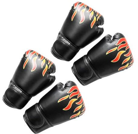 FUNOMOCYA Guanti da Boxe per Bambini in Pu con Grafica Cartoni Animati, Guantoni per Allenamento e Sparring, Ventilazione Migliorata per Ragazzi in Club di Boxe