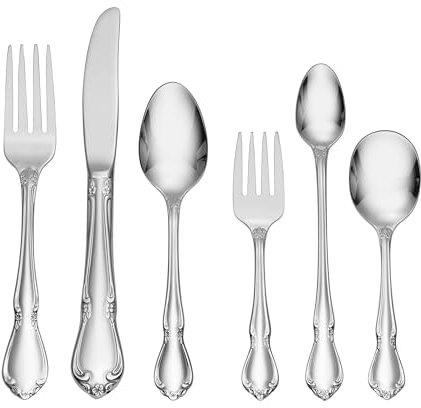 Oneida Chateau 6-Piece Progress Set, Baby Spoons Fork & Toddler Silverware
