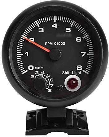 12 V 0-8 000 RPM bil universell varvräknare, bil varvräknare LED växelljus