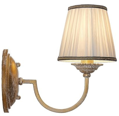 Lindby Wall Light Lumiel dimmable in Bronze Made of Textile for e.g. Living Room & Dining (1 Light Source, E14) from wall Lighting lamp