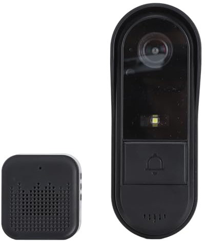 Drahtlose Türklingelkamera, Intelligente WiFi HD Video Türklingel, Nachtsicht Unterstützung, 2 Wege Gegensprechanlage, IP67 Wasserdichtes Türklingel Haussicherheitssystem für