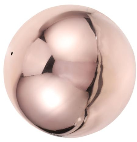 BESPORTBLE Boule Acier Globe Réfléchissant Creux pour Décoration De Jardin Ornement Élégant pour Intérieur Et Extérieur Rose