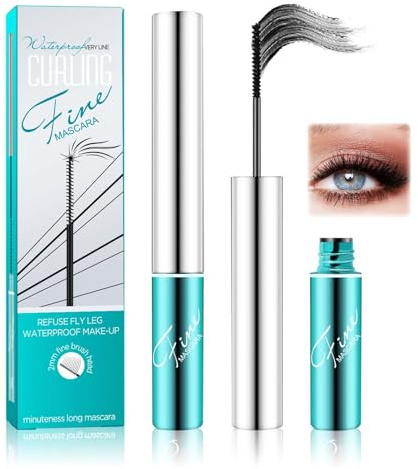 Clawrex Wimperntusche Wasserfest Schwarz, 4D Mascara für Extra Volumen & Länge, Panorama Mascara für Wischfeste, Nicht Klumpende, Schweißfest und Lang Anhaltend, Volumizing Curling Wimperntusche