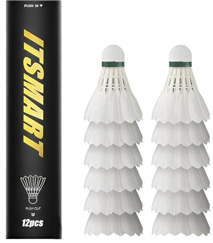 VEGOATY 12 palline da badminton, per interni ed esterni, con grande stabilità e durata per giocatori professionisti