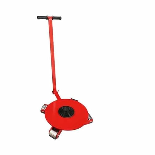 Patin de transporte para maquinaria con asa, patin de acero con rodillos giratorios para el traslado de maquinaria, equipo de movimiento industrial de uso rudo para almacenes(Steel Wheel,4T)