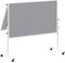 MAUL Moderationstafel MAULsolid 150x120 cm | Klappbare Pinnwand mit beidseitiger Nutzung | Pinnwand Filz für Moderationskarten, Pinnnadeln | Tafel für Büro, Schule, Universität | Grau