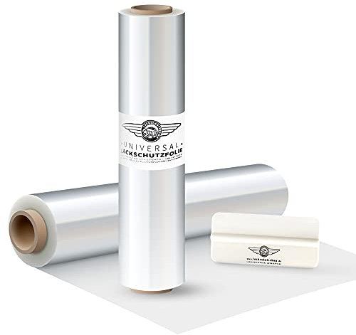 LACKSCHUTZSHOP Lackschutz-Folie - Selbstklebende Schutz-Folie für Auto, Fahrrad, Motorrad u. v. m. - Klebefolie - Transparent - 140 x 1000 mm - 150µm