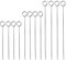 Karjiaja 12 PCS Stainless Steel BBQ Skewers, 3 Sizes (6, 7.9, 9.8) Reusable Metal Skewer Sticks for Grilling, Kabob, Rotisserie, Meat, Vegetables