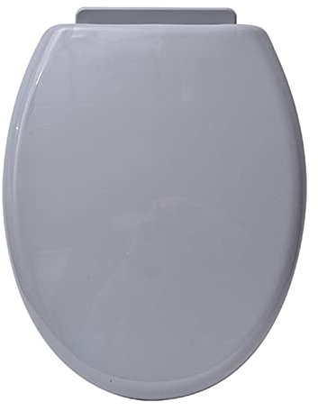 Tendance - Abattant wc pp 18 pouces attaches plastiques - gris