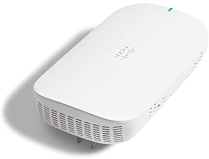 Cisco Business 151AXM Wi-Fi 6 2x2 Mesh-Extender – Wandsteckdose, 3 Jahre Hardwareschutz (CBW151AXM-B-NA) | Erfordert Cisco Business 150AX Access Points