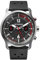 DeTomaso SORPASSO Chronograph Carbon Silver Silber Herren Armbanduhr Analog Quarz Leder Armband Schwarz